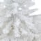 4.5ft. Pre-Lit White Artificial Christmas Tree in Red Planter, Clear LED Lights